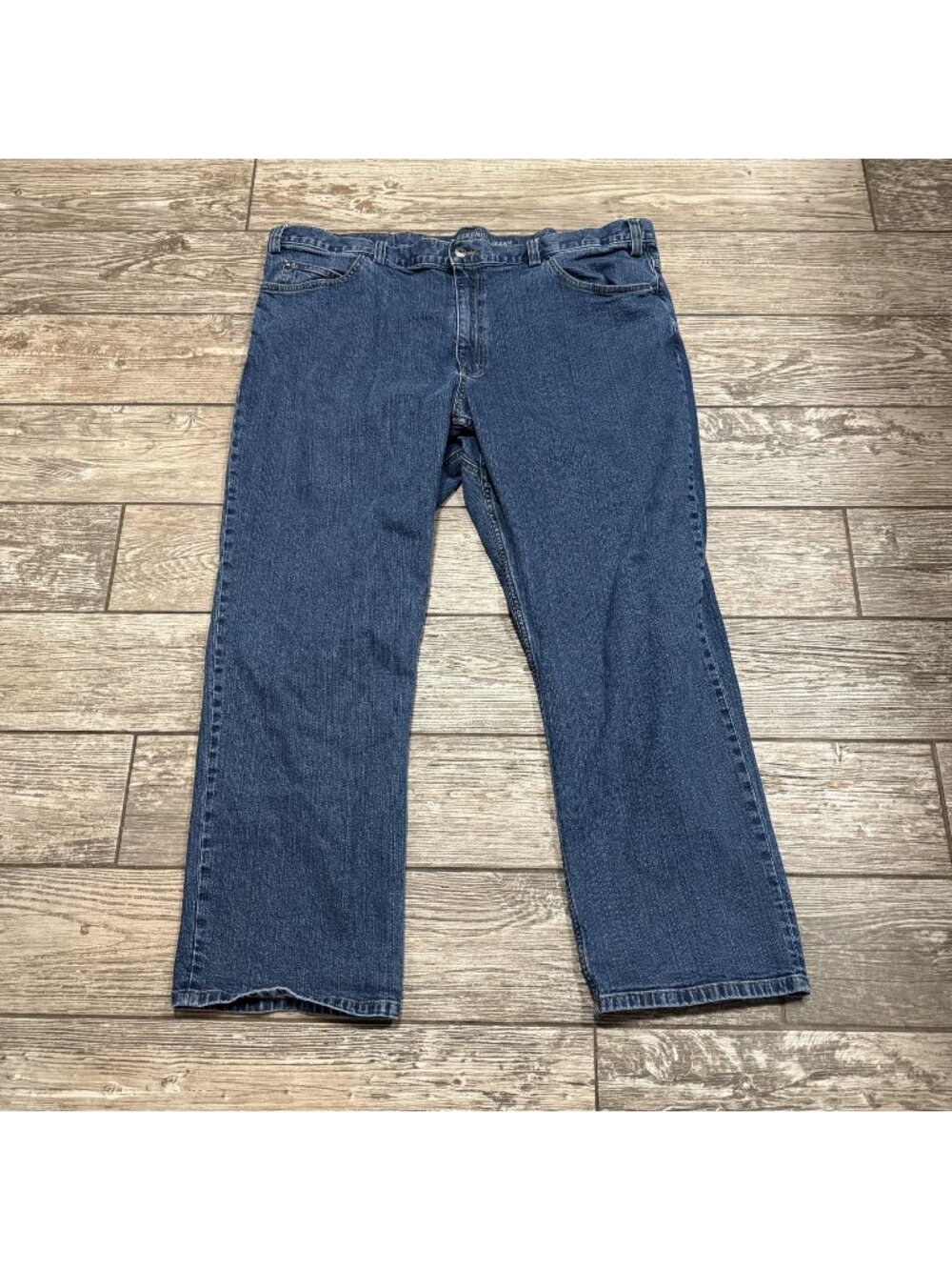 Duluth Trading Co Flex Weekender Jeans 46x30 Relaxed Fit Stretch Denim